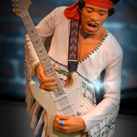 Jimi Hendrix III Jimi Hendrix Rock Iconz Statue by Knucklebonz